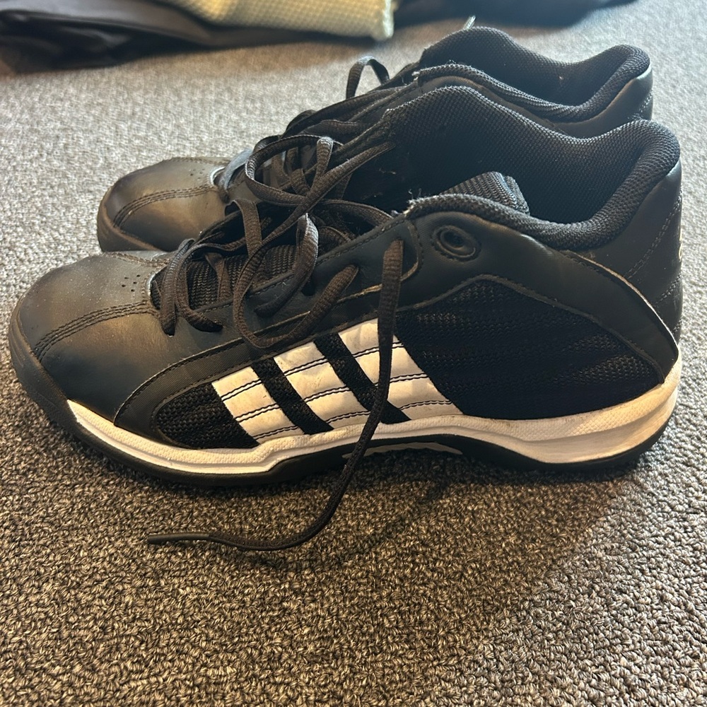 Adidas Men's Black and White cleats